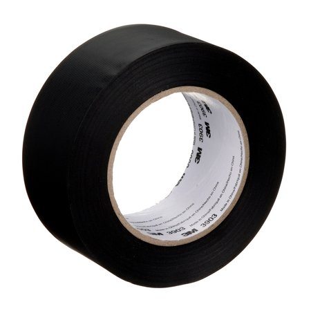 3M Duct Tape, 6.3 Mil, 2"x50 yds., Black, PK24 T9873903B